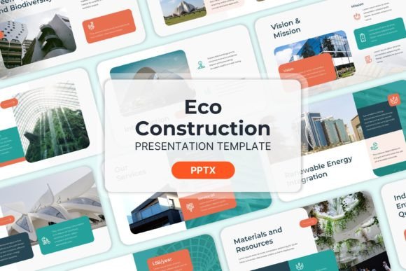 Eco Construction PowerPoint Templates: Professional Business Design