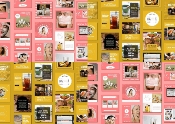 Elevate Your Feed: The 120 Social Media Canva Templates Bundle