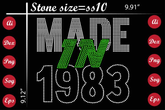 Made in 1983 Rhinestone Templates: A Designer's Guide