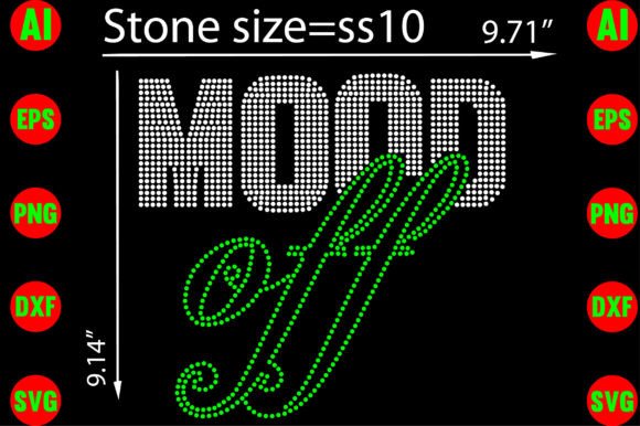Mood off Rhinestone Templates: Edgy Designs for Bold Projects