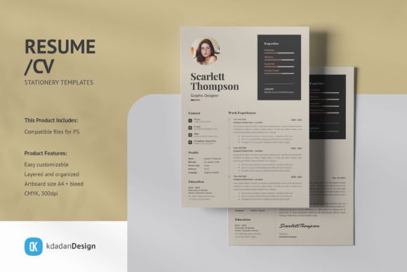 Resume/CV PSD Design Templates Vol 201: Your Modern Career Toolkit