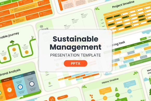 Streamline Your Pitch with Sustainable Management - PPT Templates