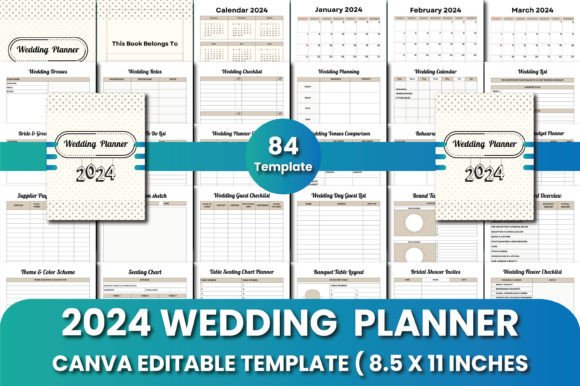 Your Ultimate 2024 Wedding Planner Canva Templates